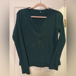 Old Navy Ribbed Henley Top